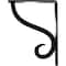 Ekena Millwork Ashford Single, Wrought Iron Bracket, (Single center brace), Powder Coated B 1 1/2"W x 5 1/2"D x 8"H BKTM01X05X08SAS - alternate 6